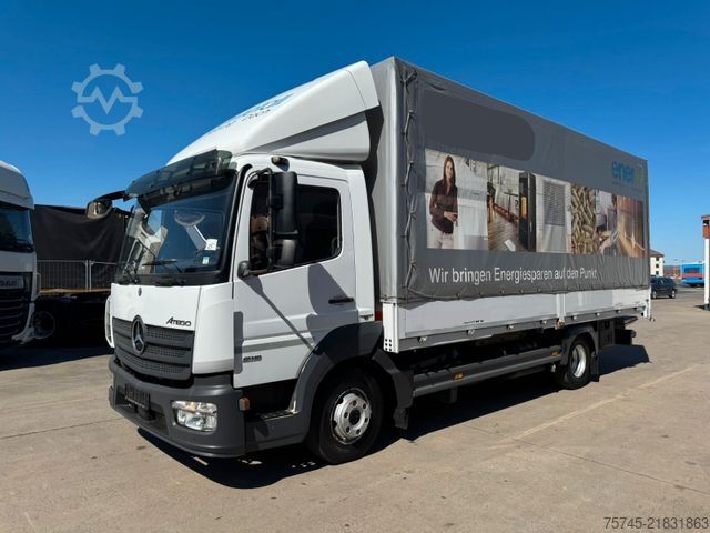 Kamion sa ravnom platformom i ceradom MERCEDES-BENZ ATEGO 818 *  * LBW * AUTOMATIK * 8.600 KG *