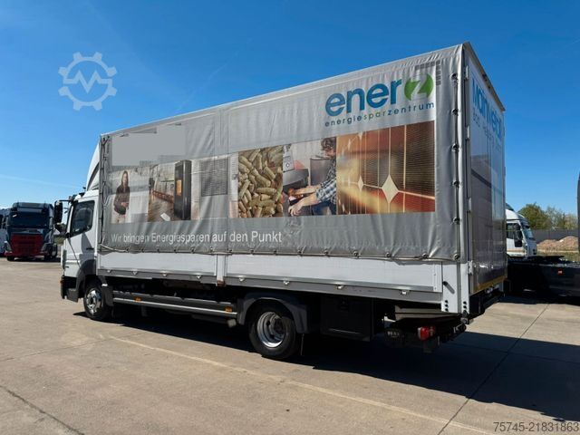 Kamion sa ravnom platformom i ceradom MERCEDES-BENZ ATEGO 818 *  * LBW * AUTOMATIK * 8.600 KG *