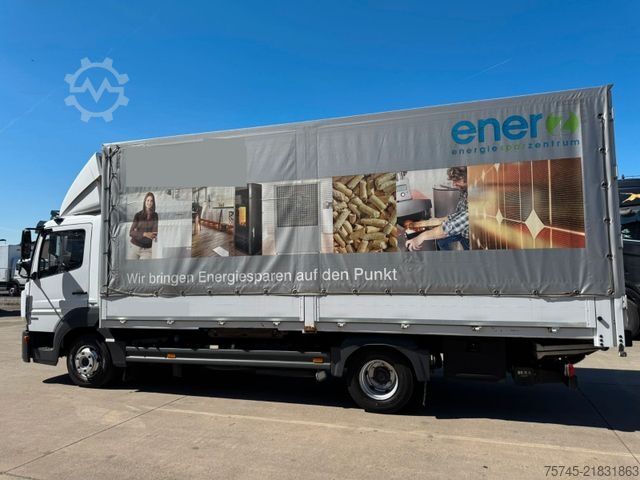 Kamion sa ravnom platformom i ceradom MERCEDES-BENZ ATEGO 818 *  * LBW * AUTOMATIK * 8.600 KG *