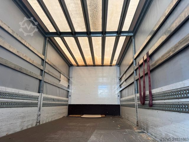 Kamion sa ravnom platformom i ceradom MERCEDES-BENZ ATEGO 818 *  * LBW * AUTOMATIK * 8.600 KG *