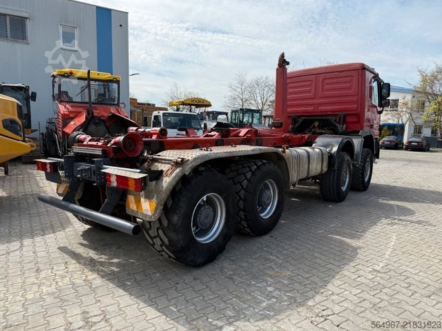Camion benne à bras amovible MERCEDES-BENZ 4144 Actros MP2 Abrollkipper 8x8 Singlebereifung