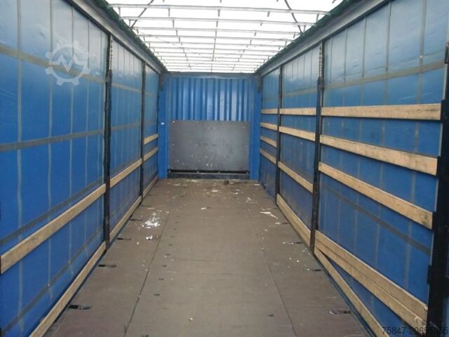 Přívěs s plošinou a plachtou Krone SDP 27 Coil 8.600 bahnverladbar