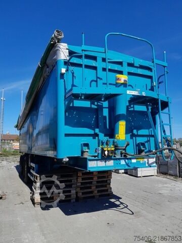 Billenős félpótkocsi stas S300CX 3-Achs Alu-Kippmulde ca.52 m³ Liftachse