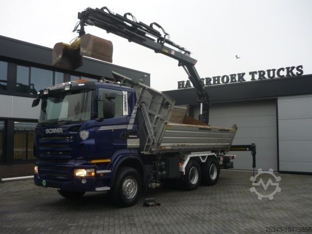 3-sidig tipp Scania R420 6x4 3 side tipper removeable Hiab XS 166- ...