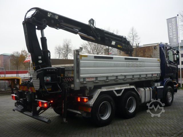 3-sidig tipp Scania R420 6x4 3 side tipper removeable Hiab XS 166- ...