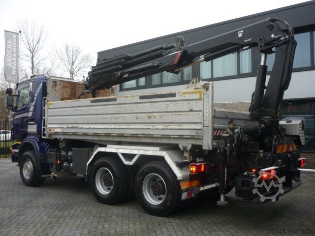 3-sidig tipp Scania R420 6x4 3 side tipper removeable Hiab XS 166- ...