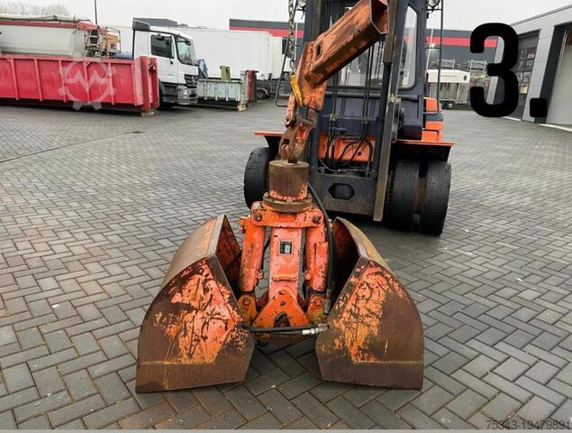 Aarde grijpen DAF Kipper/kraan