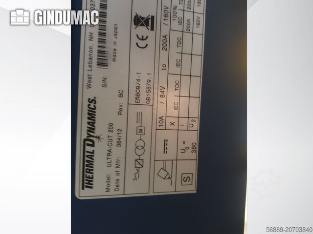 Masina de debitat cu plasma THERMAL DYNAMICS UltraCut 200