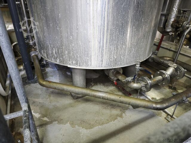 Stainless steel mixing tank with double jacket H&K