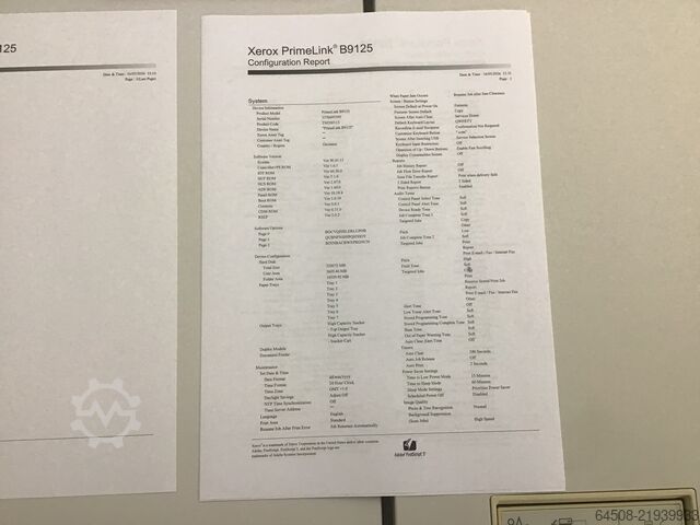 Xerox PrimeLink B9125 XEROX XEROX PrimeLink B9125