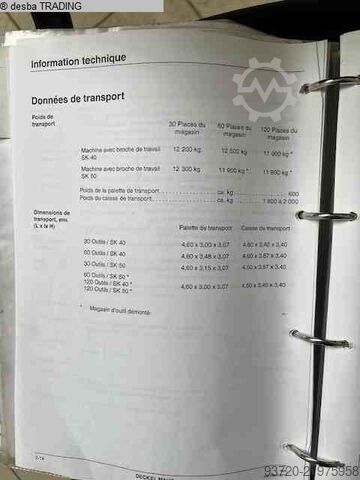 Centrum obróbcze - uniwersalne DMG DMU 125 P DuoBlock