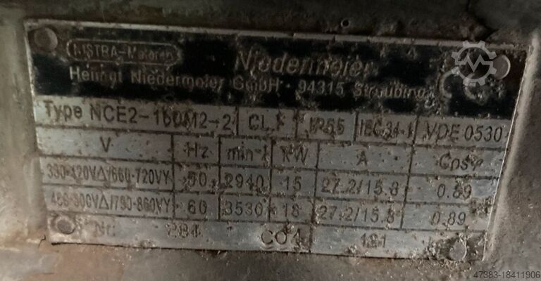 Luchtcompressor Zuigercompressor 24 PK  18 kW / 24 PS