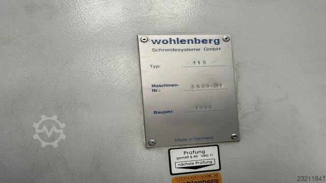 Schneidemachine Wohlenberg 115