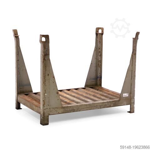 Gebruikte Stapelbak staal vaste constructie stapelbak met vier open wanden - L:1200 x Kruizinga 98-535GB