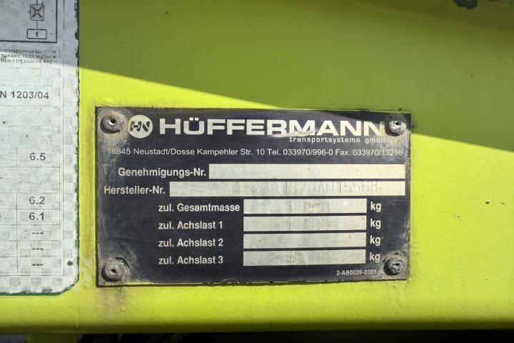 Prikolica sa zamenjivim šasijama HAR 18.70 LS Muldenanhänger