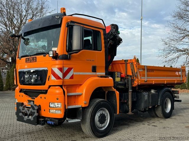 Kiepwagen MAN TGS 18.360 4x4 Kipper Kran PALFINGER Winterd.