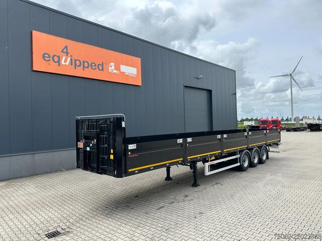 Trailer πλατφόρμας KAESSBOHRER NEW HEAVY DUTY FLATBED / TWISTLOCK / ALU DROPSI...