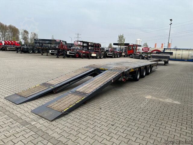 Trailer πλατφόρμας KAESSBOHRER Lowbed  / 6.00m extendable / hydraulic ramps  /...