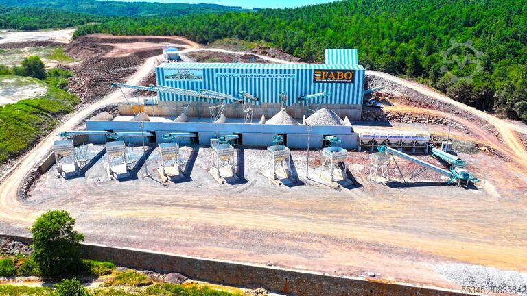 équipement de concassage FABO Fixed Crusher 400 Ton/Hour Capacity