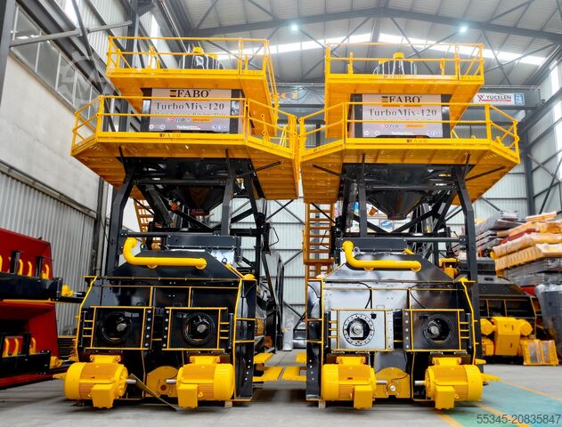 Mobile Betonmischanlage FABO Mobile Concrete Batching Plant 120 m3/h Mobile Concrete Batching Plant