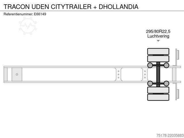 Koffer TRACON UDEN CITYTRAILER + DHOLLANDIA