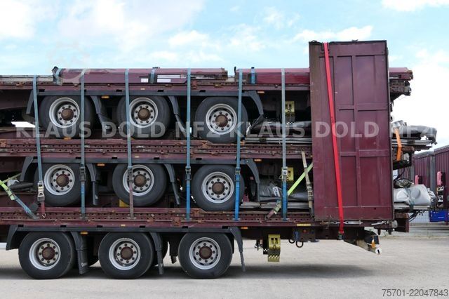 Åben sættevogn med presenning KRONE SD Pritsche Plane XL MegaLiner Bordwände 5x