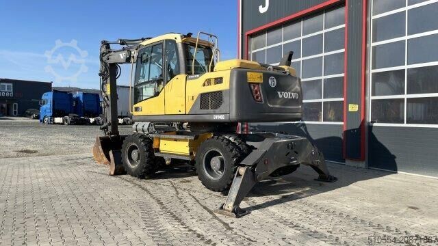 Wheel excavator Volvo EW 140 D / Schild / 2x Patzen / Schnellwechsler