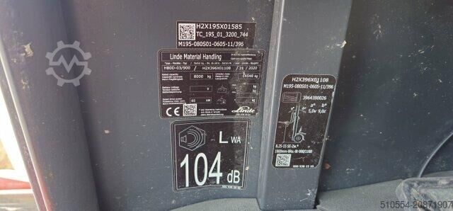 Forklift Linde H 80D - Orig. 8.500 Stunde