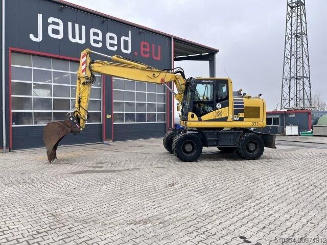 Radbagger Komatsu PW 160-11 Straßenzulassung + Anhängerkupplung