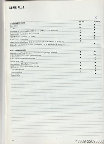 Drążarka wgłębna EDM MAHO HASEN HS 500 E