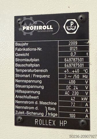 Tandwalsmachine Profiroll ROLLEX HP
