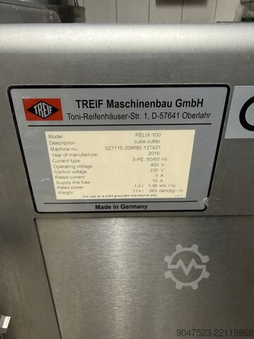 Stroj na zpracování masa Treif Felix 100 CE Würfelschneider