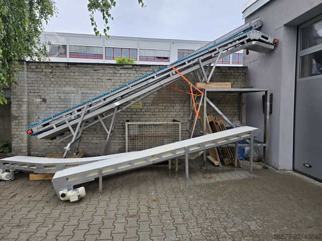 Różnorodne taśmy transportujące Edelstahl Förderband - Zuführband VA-380x5400