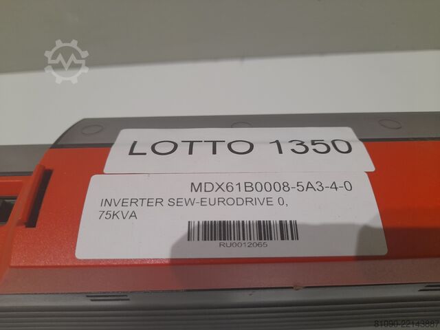 INVERTER SEW-EURODRIVE MDX61B0008-5A3-4- SEW-EURODRIVE MDX61B0008-5A3-4-00