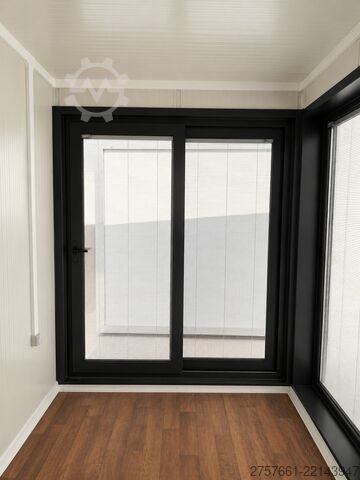Bungalow de Chantier |Cabane de Chantier Bürocontainer / Wohncontainer NORDSTARK Decke/Wand/Boden: 20 cm PUR