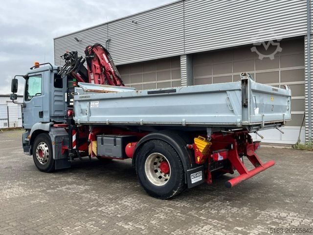 Tipper truck MAN TG-M 18.340 4x2  2-Achs Kipper Kran Funk nur 200