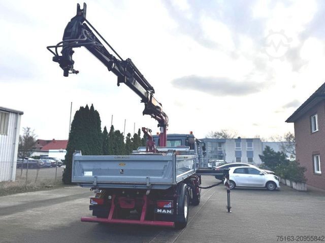 Tipper truck MAN TG-M 18.340 4x2  2-Achs Kipper Kran Funk nur 200