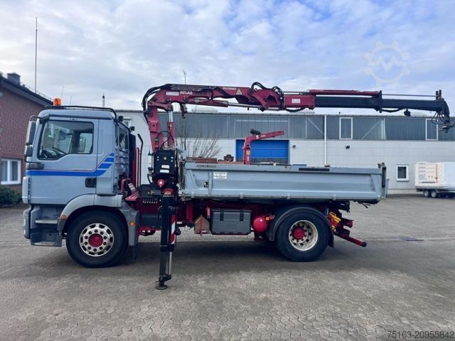 Tipper truck MAN TG-M 18.340 4x2  2-Achs Kipper Kran Funk nur 200
