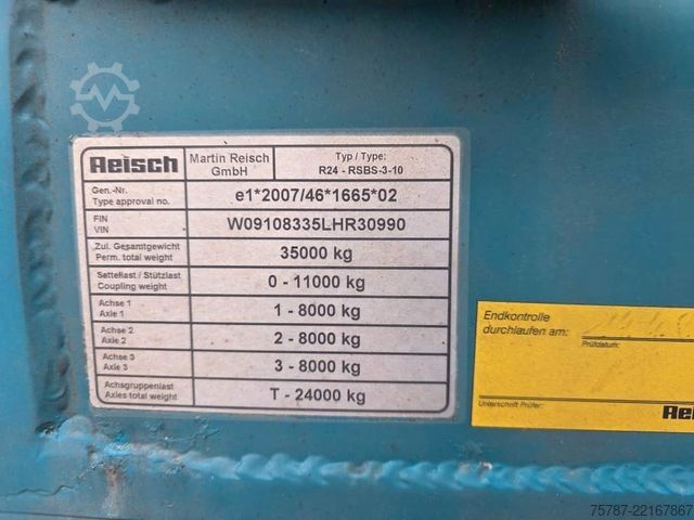 Ημιρυμουλκούμενο με κινούμενο δάπεδο REISCH 65 cbm Schubboden, BPW Trommel, Kornschieber
