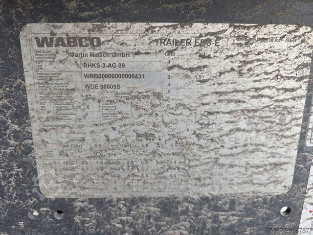 Ημιρυμουλκούμενο ανατρεπόμενο REISCH 49 cbm Getreidekipper, SAF Trommel, Lift