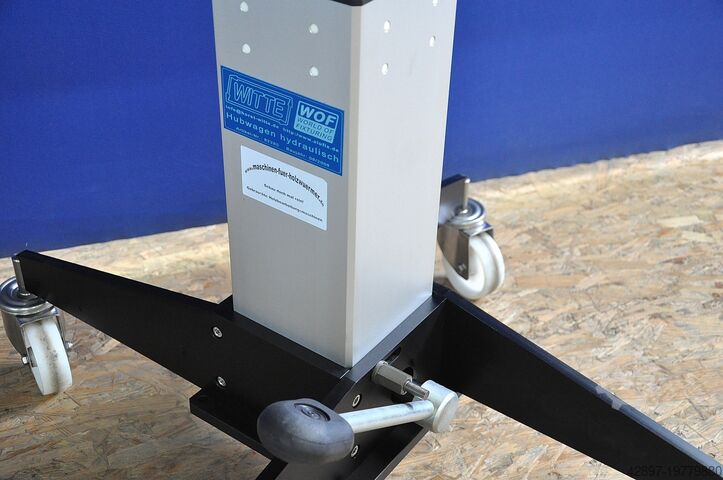 Assembly table for coordinate measuring machine Witte Hubwagen + Eurofix Luftlagerplatte