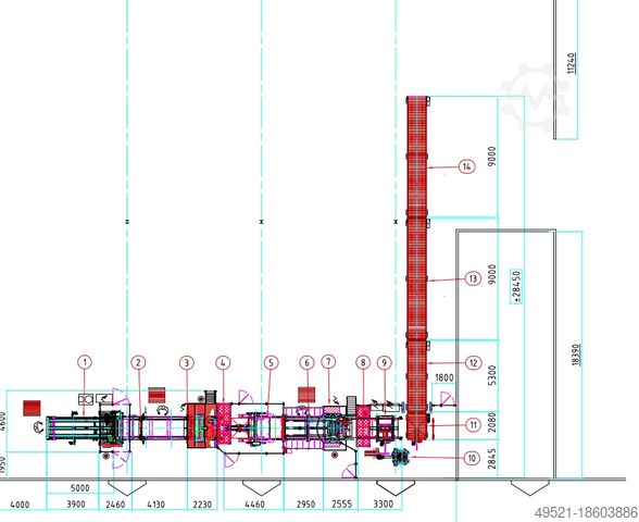 Palettenherstellungsmaschine Storti Palettennagellinie GSI 150 SV + GSI 270 PB M
