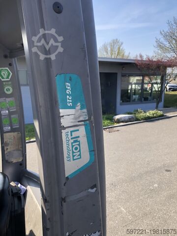 Ηλεκτρικό - 3 τροχοί Jungheinrich EFG215 Li-Ion RES//LS//BIS//07.11.25