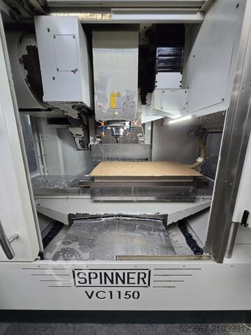 Machining center with new spindle Spinner VC 1150