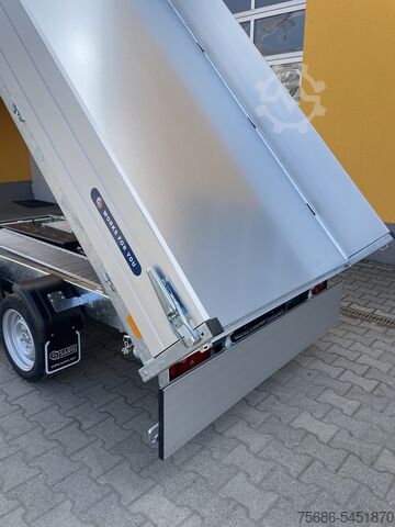Dreiseitenkipper Anhänger Saris K3 306 170 3500 3-Seiten Kipper E-Pumpe