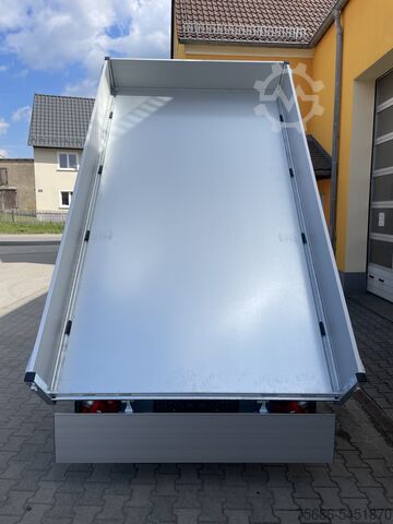 Dreiseitenkipper Anhänger Saris K3 306 170 3500 3-Seiten Kipper E-Pumpe