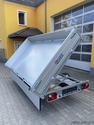 Dreiseitenkipper Anhänger Saris K3 306 170 3500 3-Seiten Kipper E-Pumpe