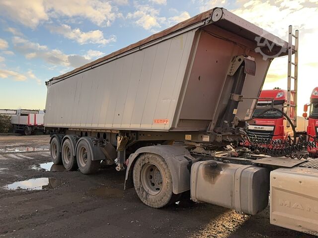 Damperli römork Kempf 3-axle aluminium tipper semi-trailer