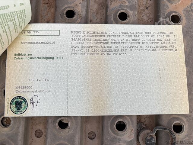 Damperli römork Kempf 3-axle aluminium tipper semi-trailer