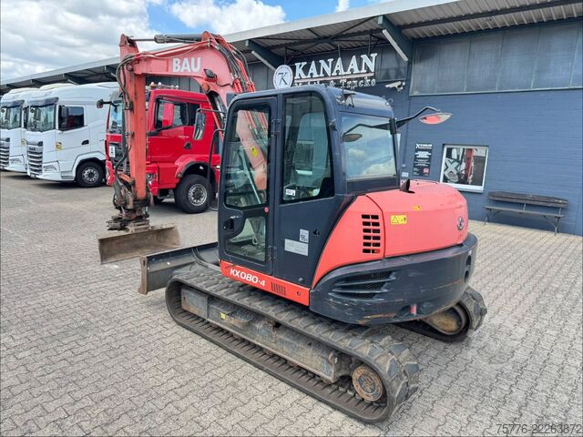 Mini-pelle KUBOTA KX080-4    Rototilt RS30  + Sortier/Greifmodul